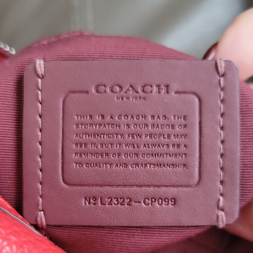 Coach Aria Crossbody Bag In Bright Poppy - Picture 8 of 16